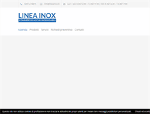 Tablet Screenshot of lineainox.it